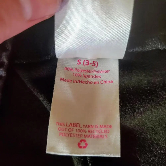 No Boundaries Black Checkered Stretchy Leggings Juniors Size Small 3-5 - Picture 4 of 12